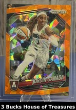 2025 Panini Prizm WNBA Jordin Canada #120 Orange Ice Atlanta Dream