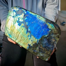 12LB Natural Labrador moonstone quartz free form mineral specimen  5500g