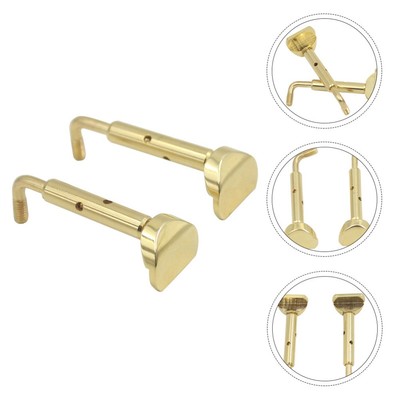  2 Pcs Kinnstützenschraube Kinnhalterschrauben Für Violine Aus Ebenholz