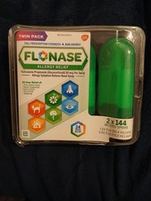 New Flonase Allergy Nasal Spray Twin Pack 2x144 Non Drowsy 24 Hour EXP 5/2025
