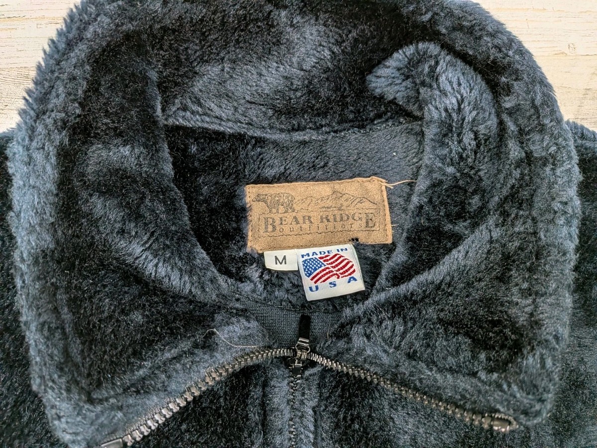 Vintage Bear Ridge Outfitters Jacket Adult Medium Sherpa Fleece