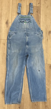 Liberty Bib Overalls Mens 38x32 Altered 29 Inseam Denim Distressed Workwear