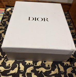 White Dior Empty Shoe Box