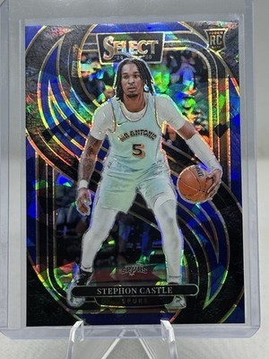 2024-25 Select Stephon Castle Premier Level RC #175 Blue Ice Prizm