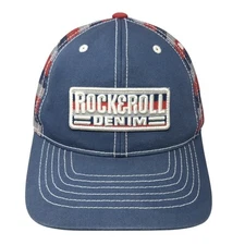 Rock & Roll Denim Snapback Hat Multicolor One Size Adjustable Classics Yupoong