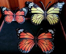 3er SET DEKO SCHMETTERLINGE AUS METALL , NEU , ABSOLUTER BLICKFANG,  WANDDEKO 