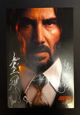 John Wick 4 Cast Signed 13 X 21 Poster Reeves Reddick Fisburne JSA Letter ￼