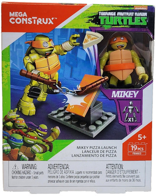 Mega Construx Bloks Teenage Mutant Ninja Turtles Mikey Pizza Launch - BRAND NEW