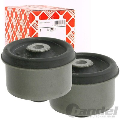 2x FEBI ACHSKÖRPERLAGER HINTEN für VW GOLF 4 BORA NEW BEETLE AUDI A3 TT SEAT