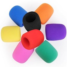 Colorful Microphone Cover Microphone Windscreen Foam Cover Top Multi-Color