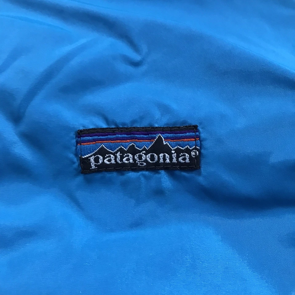 Vintage Patagonia Jacket Blue Fleece Lined Bomber Ski Style Youth Size 10 USA - Image 2 of 4