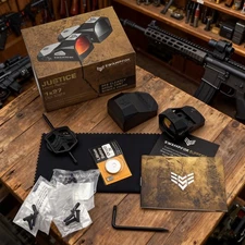 Swampfox Micro Reflex Justice 1x27mm Green Dot Sight with 3 MOA Reticle