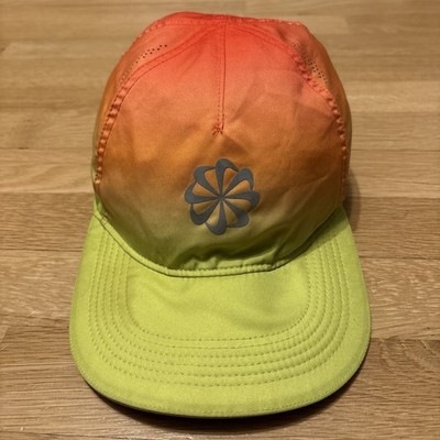Nike Aerobill Featherlight Dri-Fit Running Hat Yellow Orange