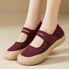 Women's Mary Jane Shoes Closed Round Toe Non-Slip Ankle Strap Dress Casual Flats