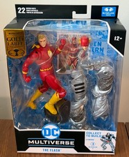 McFarlane DC Multiverse Flashpoint The Flash Gold Label w Cyborg BAF New