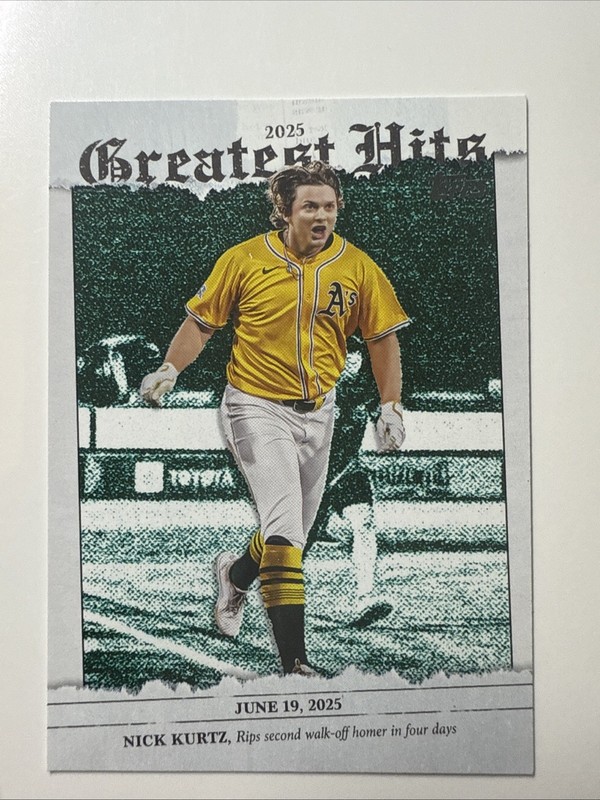 2026 Topps 2025 Greatest Hits Nick Kurtz #GH-23 Athletics