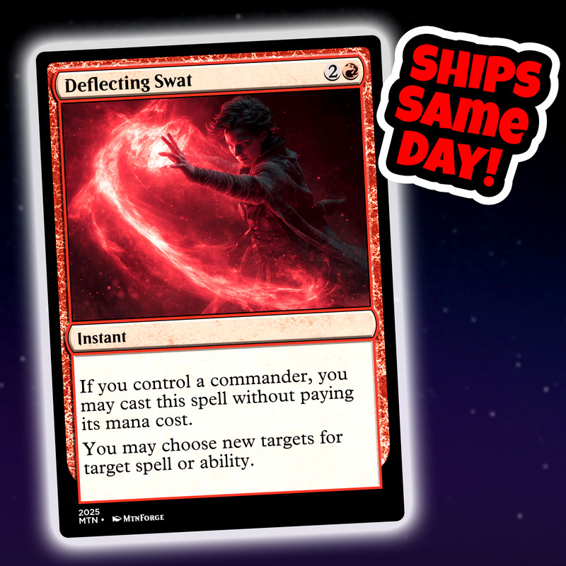 Deflecting Swat - Custom Art Magic: The Gathering Playtest Card - Commander EDH