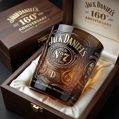 [NO BOX] Jack Daniels Old No7 160Th Anniversary Heritage Collector Whiskey Glass