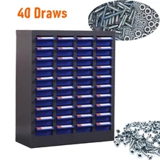 Parts Cabinet with 40 Drawers Bolt & Nut Tool Storage Cabinet Hardware Cabinet
