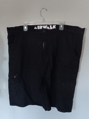Airwalk Black Baggy Cargo Shorts Size 46