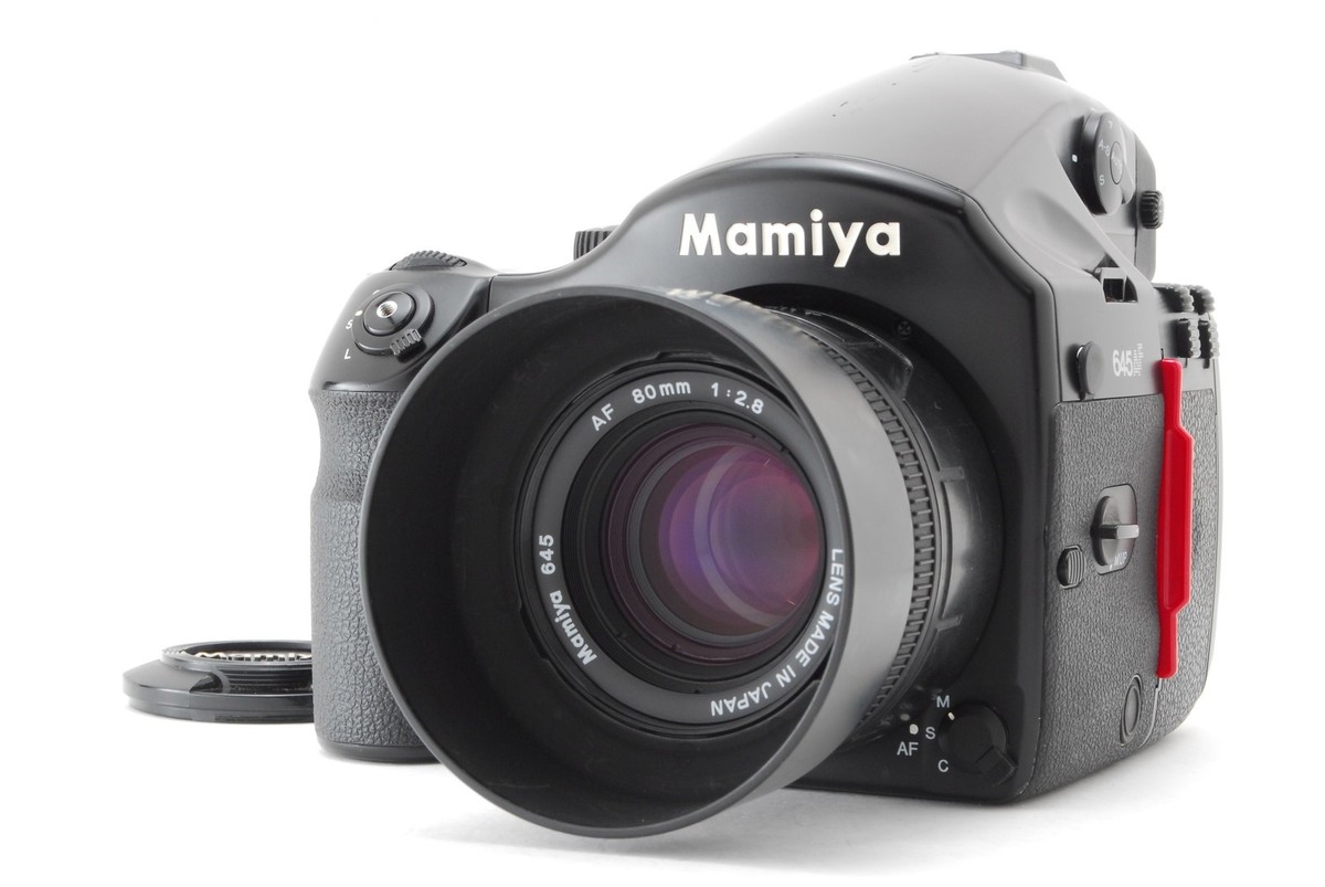 ⏯[N MINT/ Hood] Mamiya 645 AF Camera AF 80mm f/2.8 Lens 120