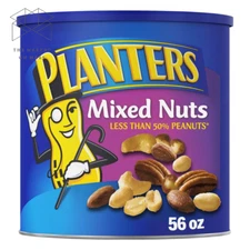 Planters Mixed Nuts Peanuts, Almonds, Cashews, Sea Salt, 3.5 Lb Canister 💪💪💪