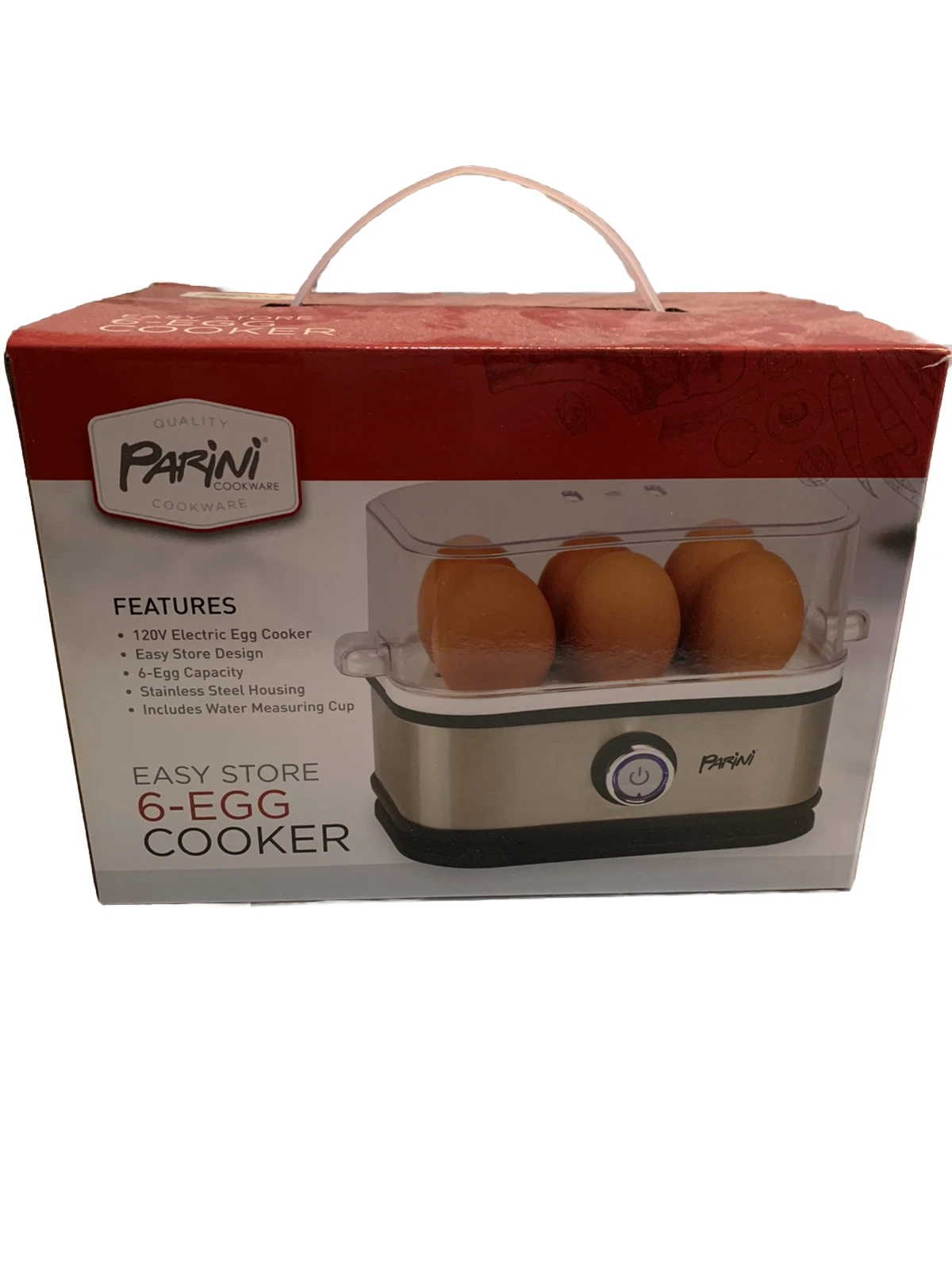 Parini Cookware Easy Store 6-Egg Cooker VSD-601 New In Box