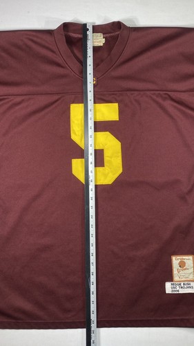 Reggie Bush #5 USC Trojans Gridiron Greats Vintage 2005 Football Size 54 - Picture 13 of 24