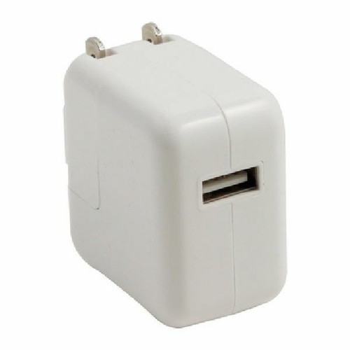 Adaptateur chargeur mural USB de voyage pour iPad, iPhone, iPod - 10W - 2,1A - Blanc - Photo 3 sur 4