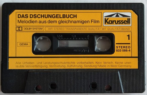 Das Dschungelbuch - Originalmelodien und Weitere... (1987) MC, gebraucht - Picture 3 of 4