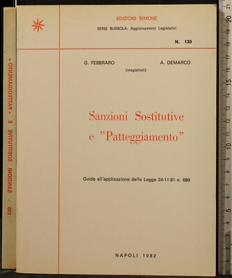 ERSATZSANKTIONEN UND ''PAKT. FEBBRARO, DEMARCO. SIMONE EDITION.