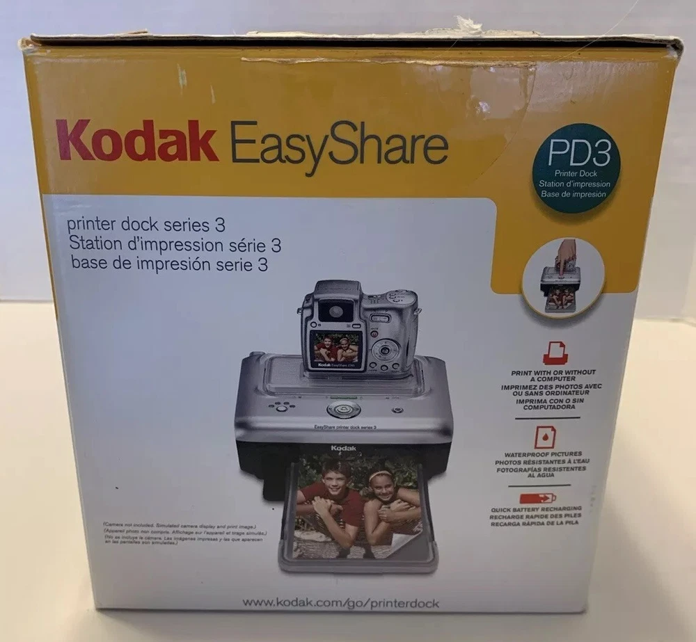 Kodak Easy Share Digital Photo Printer Dock Series 3 w/ Power Supply Bundle