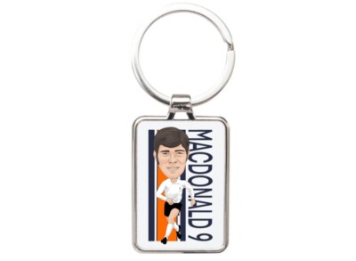Schlüsselanhänger Luton Town Cartoon Malcolm MCDONALD Fan Art Made