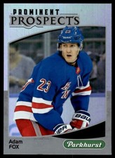 2019-20 Parkhurst Prominent Prospects Autographs Gold Adam Fox Auto New York
