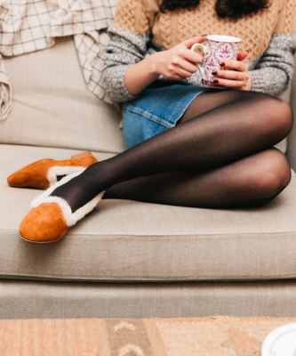 Chatelles Louis Light camel Cuba suede flat shoes sheep fur