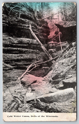 #ad Cold Water Canon Dells of the Wisconsin Vintage Postcard $2.80