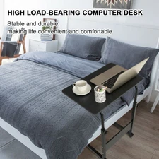 Adjustable Height PC Laptop Notebook Rolling Table Desk Stand Overbed Table