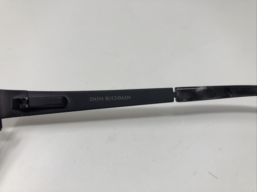 DANA BUCHMAN EYEGLASSES FRAME ALTA BLACK GOLD 52-17-135 FLEX HINGE ZS96 - Picture 7 of 8