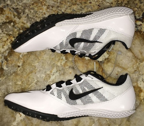 NIKE Zoom Rival S 7 White Black Sprint Track Spikes NEW Mens Sz 9.5 12 13 14 - Picture 3 of 5
