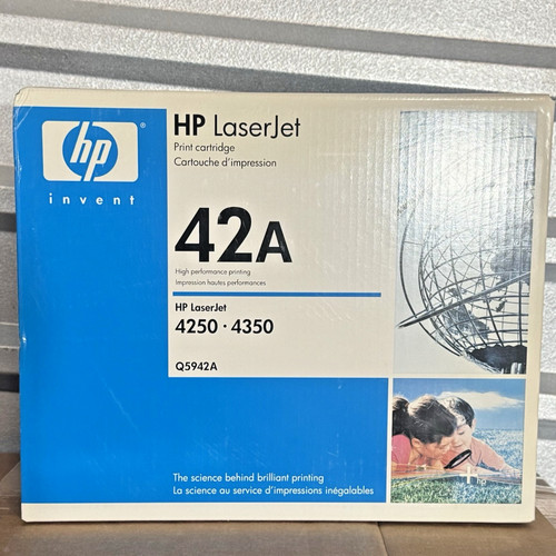 NEW HP 42A TONER CARTRIDGE SEALED GENUINE BLACK Q5942A HP 4250 4350