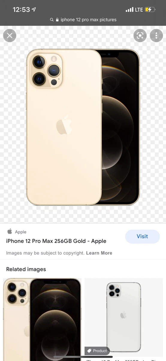 apple iphone 12 pro max - 128gb - gold unlocked