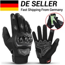 Motorradhandschuhe Herren Motorrad Handschuhe mit Knöchelprotektor Touchscreen