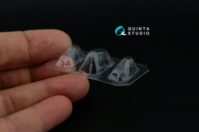 Quinta Studio 1/72 F6F-3/5 Hellcat Vacuumed Clear Canopy for Eduard kits