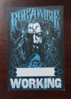 Rob Zombie VIP Guest Aftershow Crew Working Pass - unbenutzt