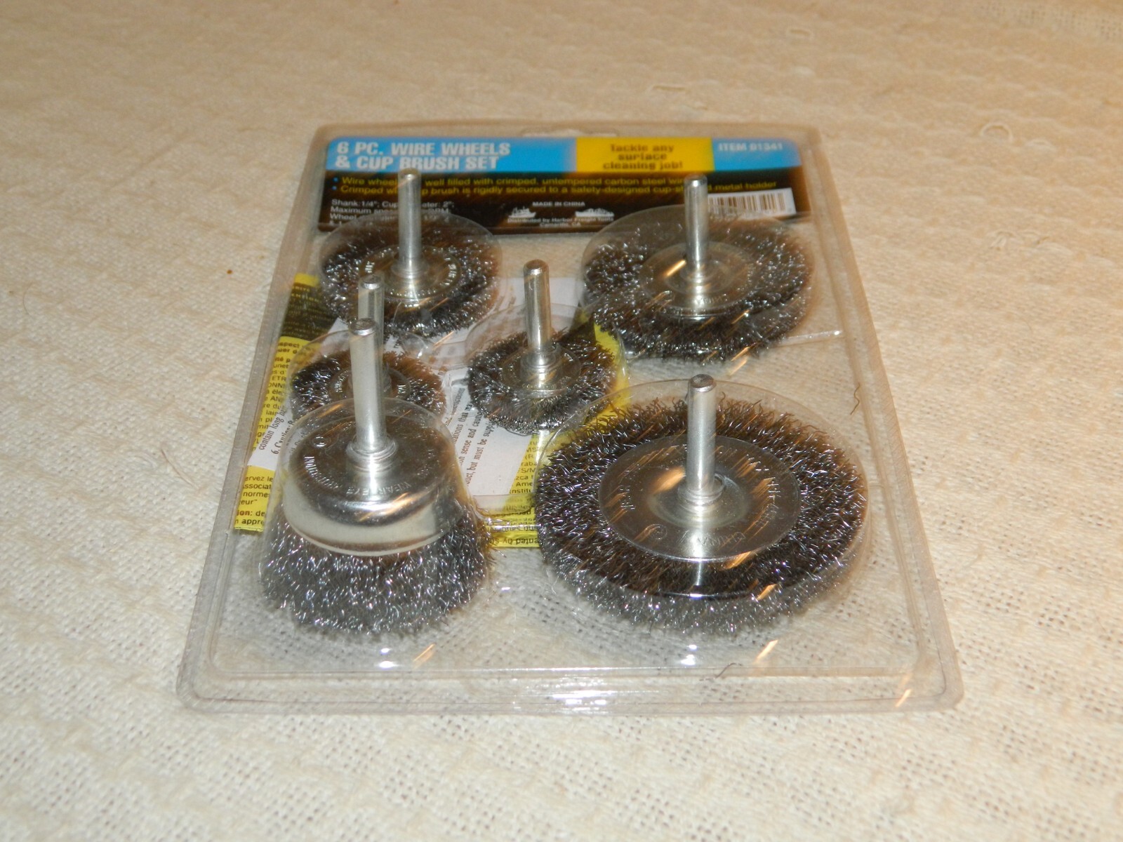 Harbor Freight 6 Piece Wire Wheels and Cup Brush Set NEW eBay