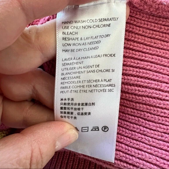 Suéter Urban Outfitters OB965224 Rosa y Amarillo Tie Dye Cuello Redondo Talla Mediana Foto 4 de 4