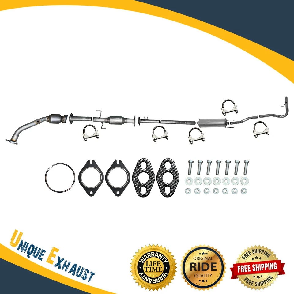 Sistema de escape completo para Toyota Tacoma 99-04 2,4 L emisiones California 121,9" WB Foto 4 de 4