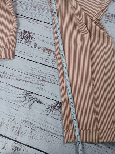 Bills Khakis Pants Men's 36 100% Cotton Stripped Pink Breathable - Picture 6 of 10