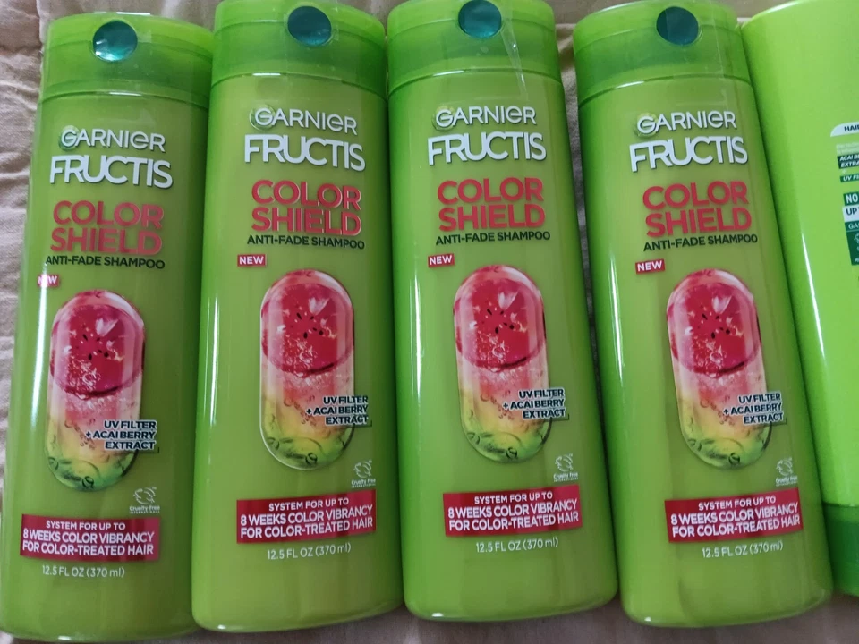 Garnier Fructis Color Shield Acai Berry & Grape Seed Oil Shampoo Conditioner Lot - Image 4 of 4