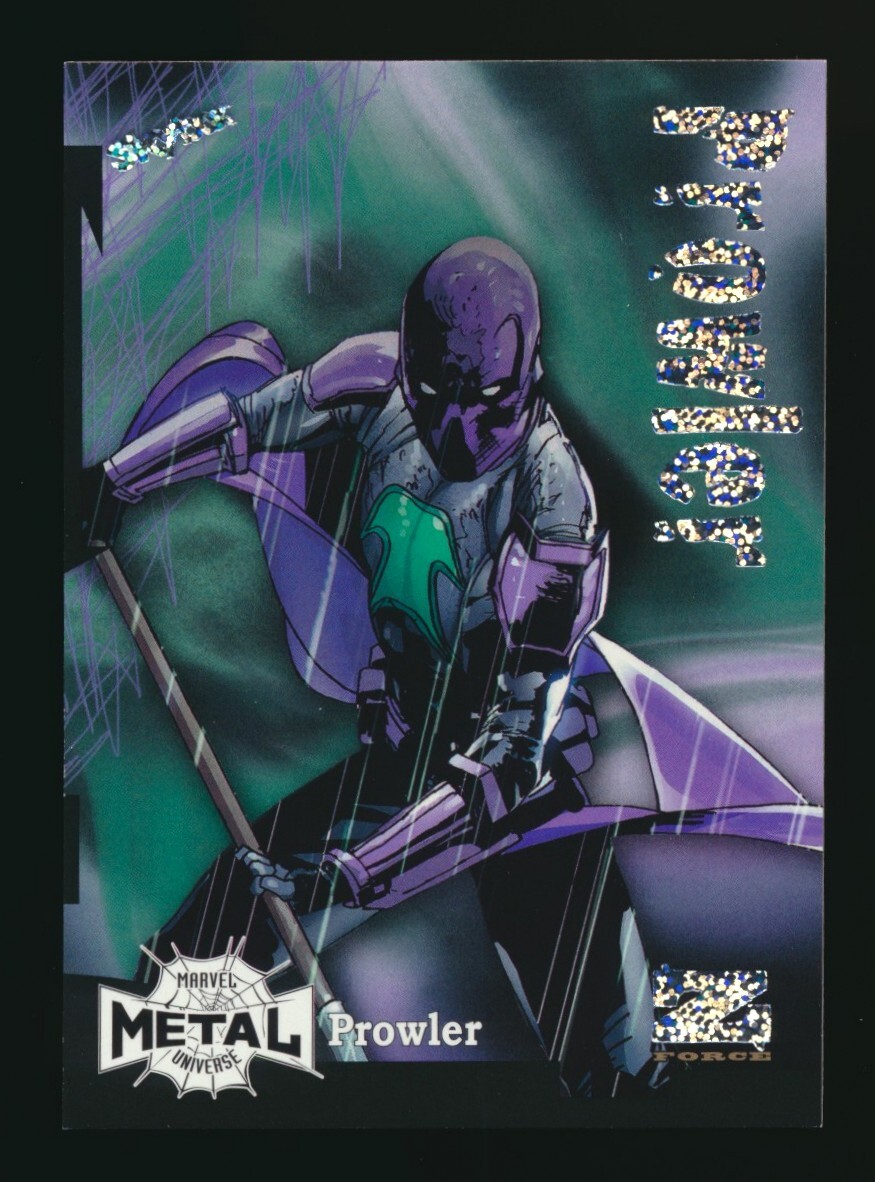 2021 Marvel Metal Universe Spider-Man Z-Force Rave #Z-26 Prowler 062/100